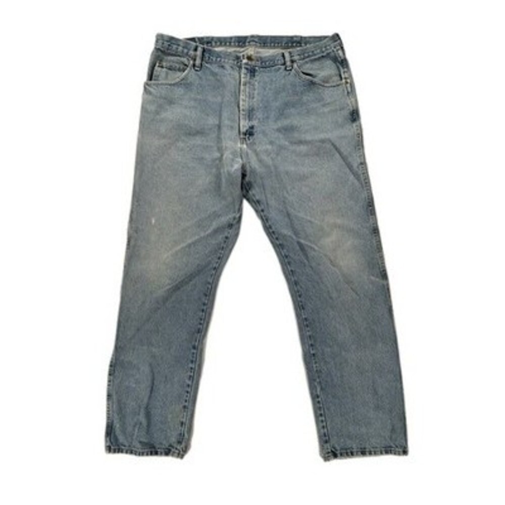 Wrangler Regular Fit Jeans 42x32 Cotton Straight Leg Denim Pants Workwear Gear